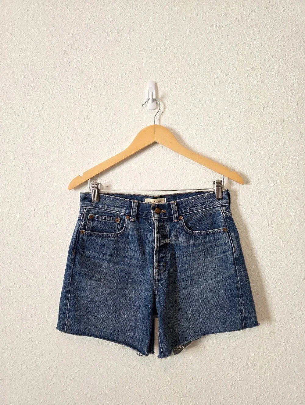 Madewell The Brynn Long Relaxed Denim Short 24